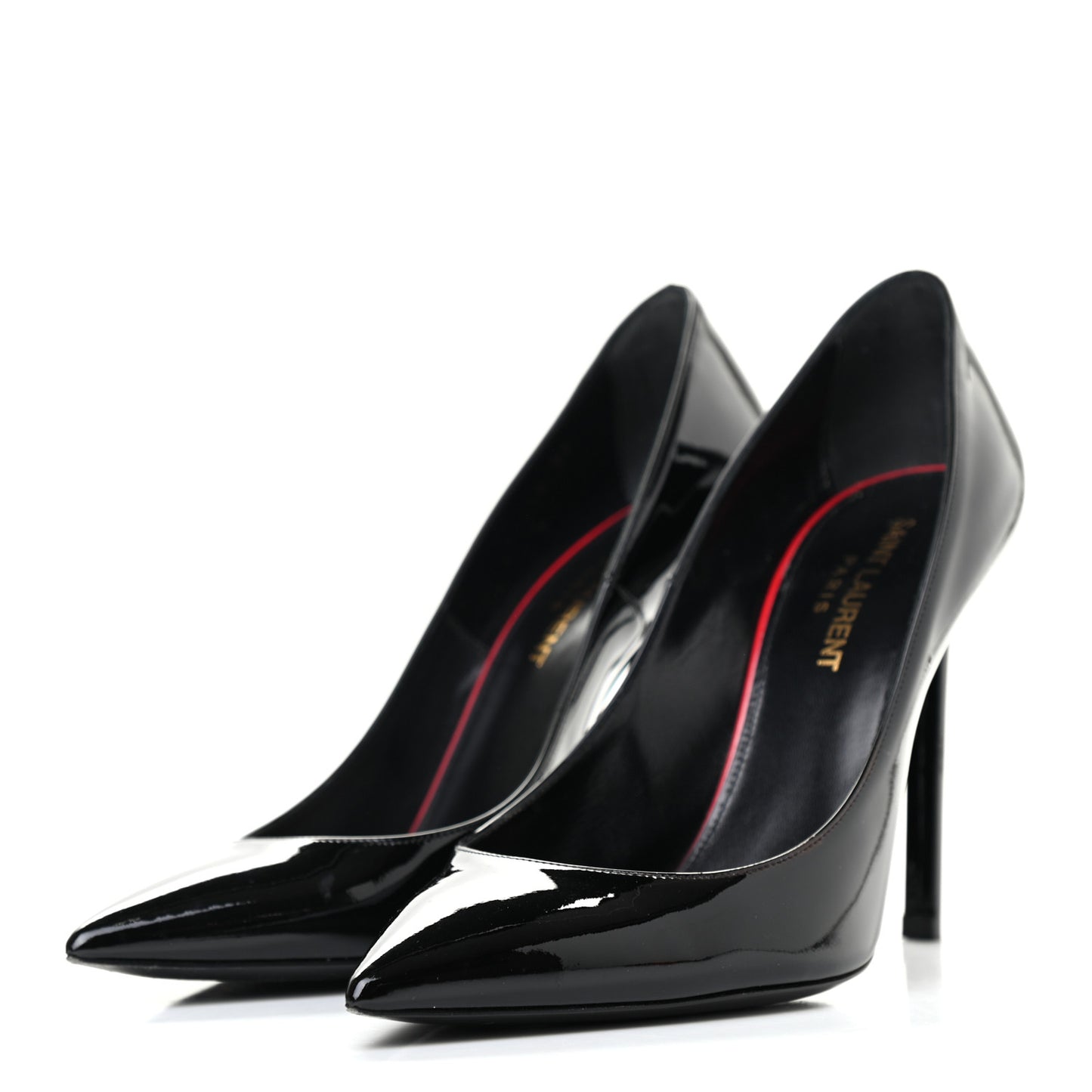 Patent Calfskin Zoe 105 Pumps 37 Black