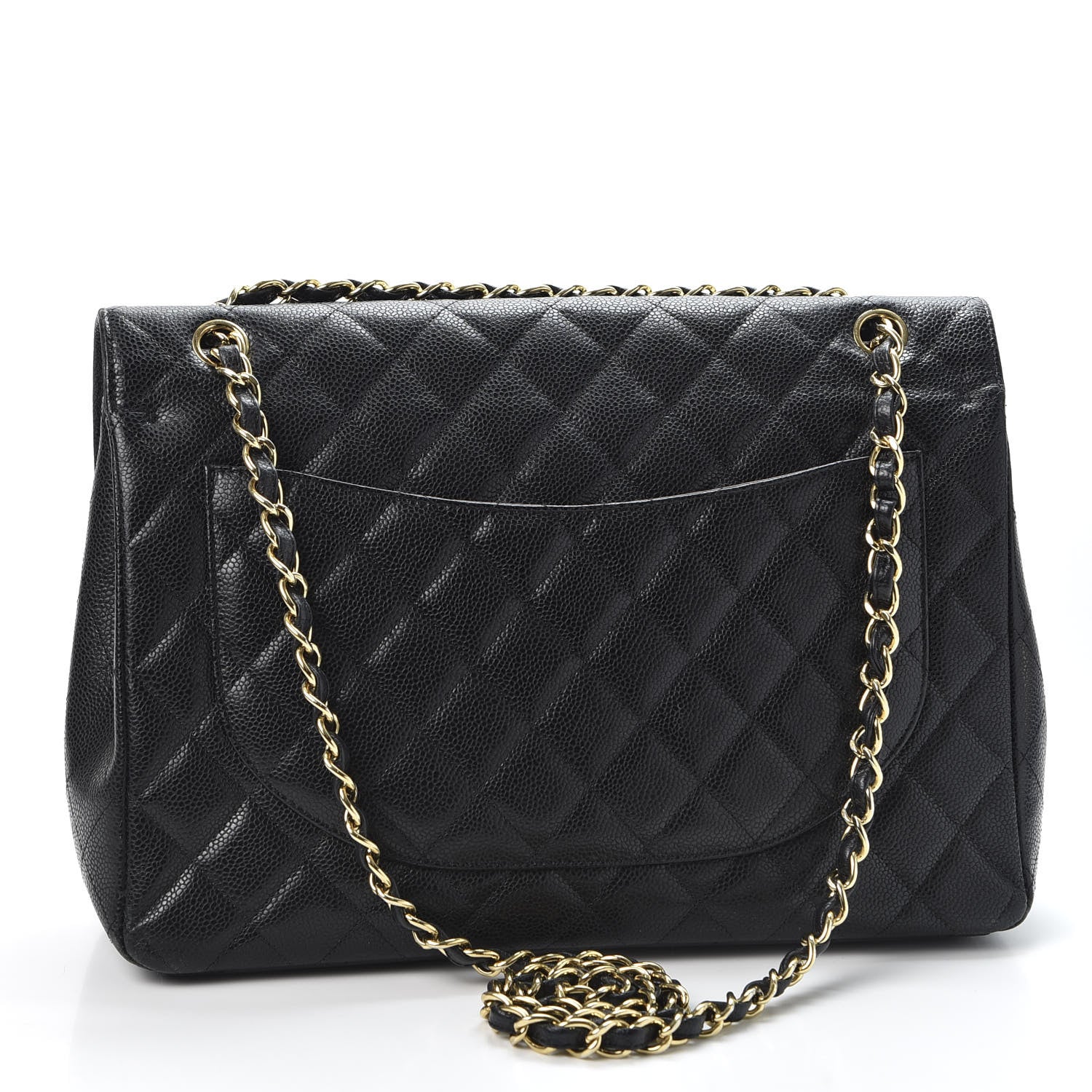 Chanel Caviar Quilted Maxi Double Flap Black 2 of 10