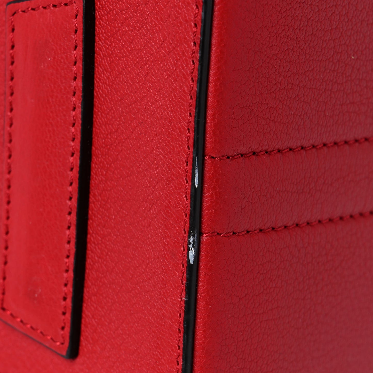 Sugar Goatskin Small Antigona Vermillon