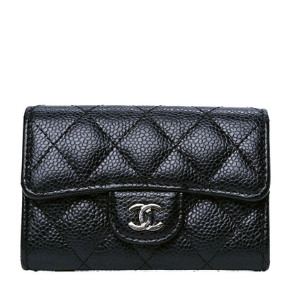 Chanel Caviar Quilted Flap Card Holder Black 1 of 4