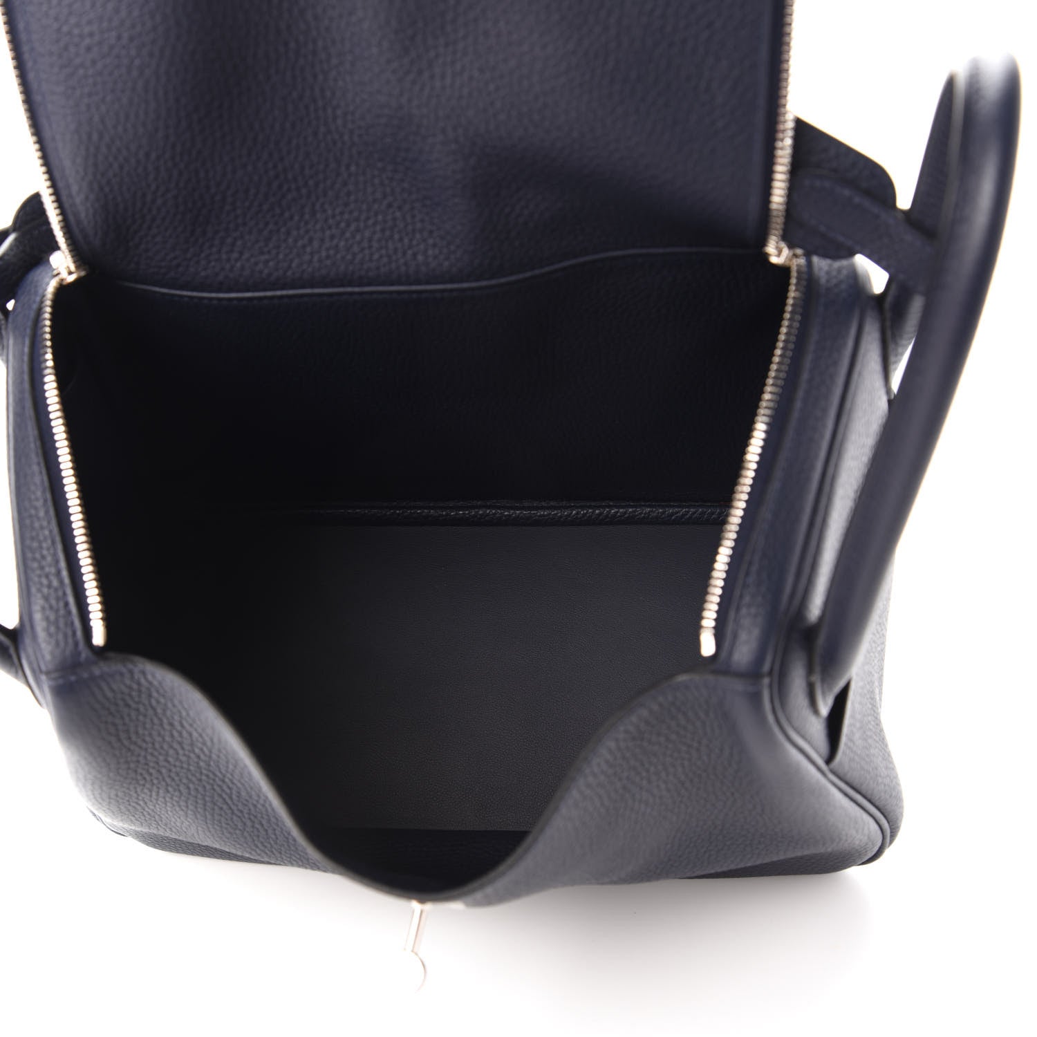 Hermes Taurillon Clemence Lindy 30 Bleu Nuit 5 of 10