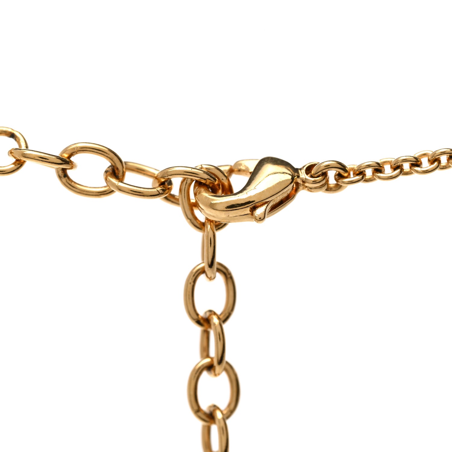 Louis Vuitton Crystal Enamel The Great Essential V Necklace Gold Black 7 of 7
