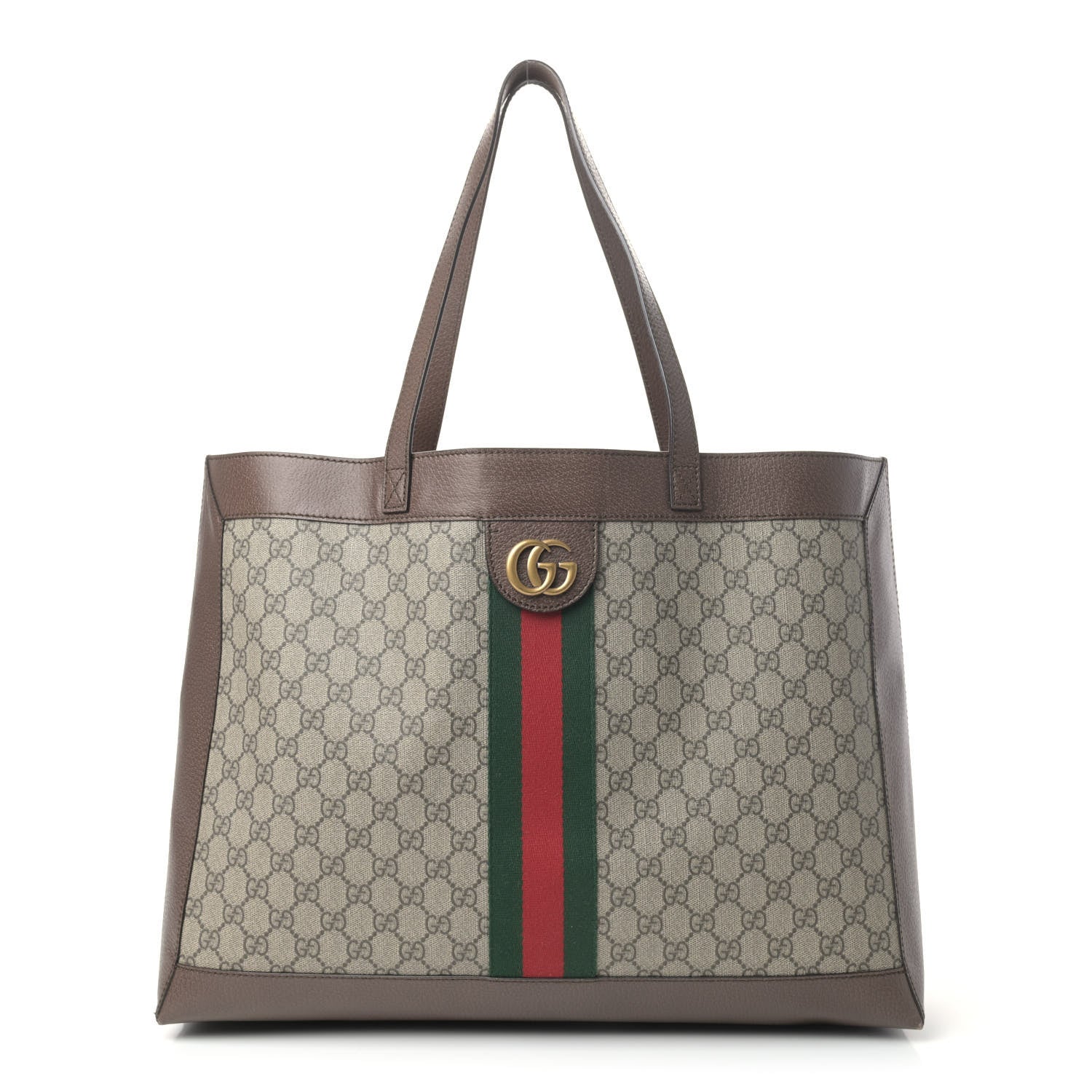 Gucci X DISNEY GG Supreme Monogram Web Three Little Pigs Large Ophidia Tote Beige New Acero 1 of 8