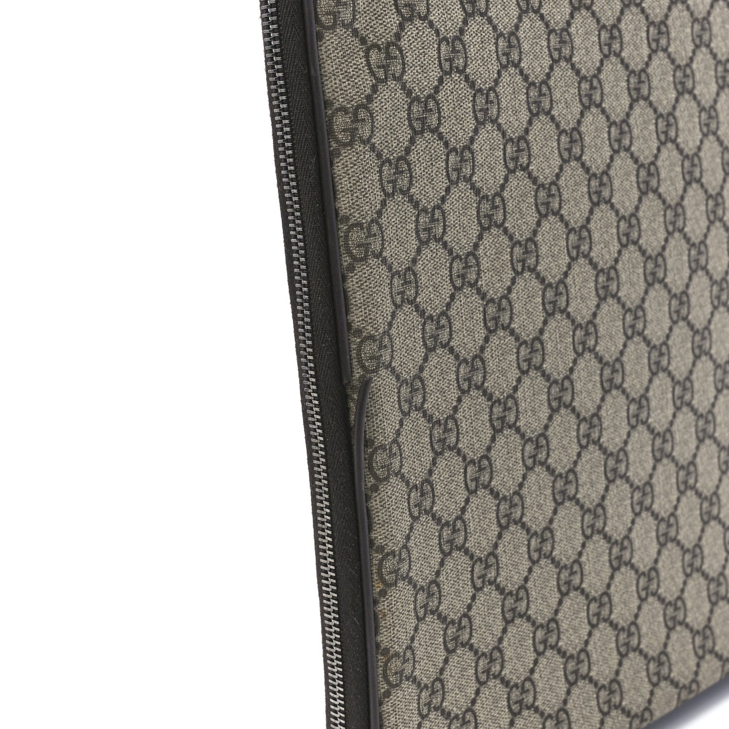 GG Plus Monogram Medium Interlocking G Laptop Case Dark Brown