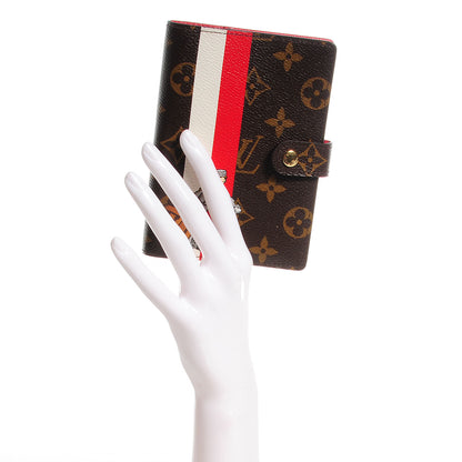 Louis Vuitton Monogram Groom Small Ring Agenda Cover Red 2 of 7