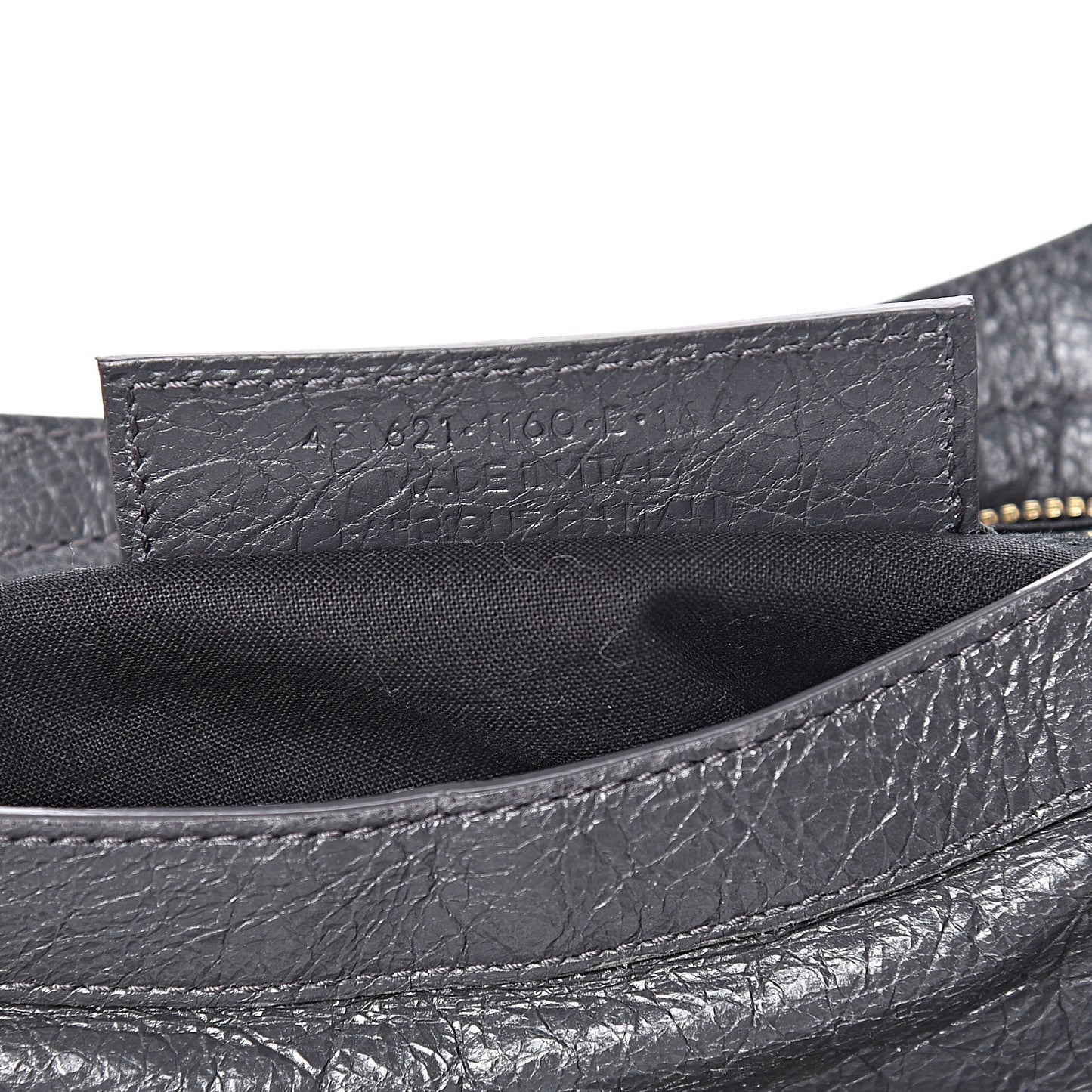 Agneau Classic Gold Hardware S City Gris Fossile