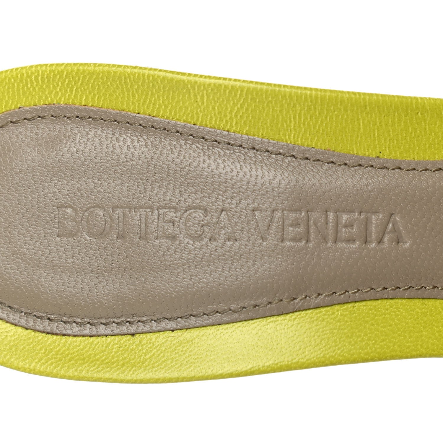 Bottega Veneta Lambskin Stretch Mule Sandals 35.5 Kiwi 8 of 9