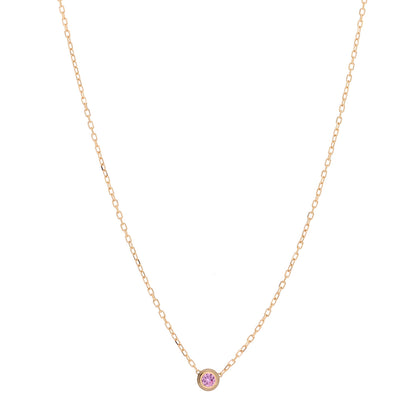 Cartier 18K Pink Gold Pink Sapphire D'Amour Pendant Necklace 1 of 5