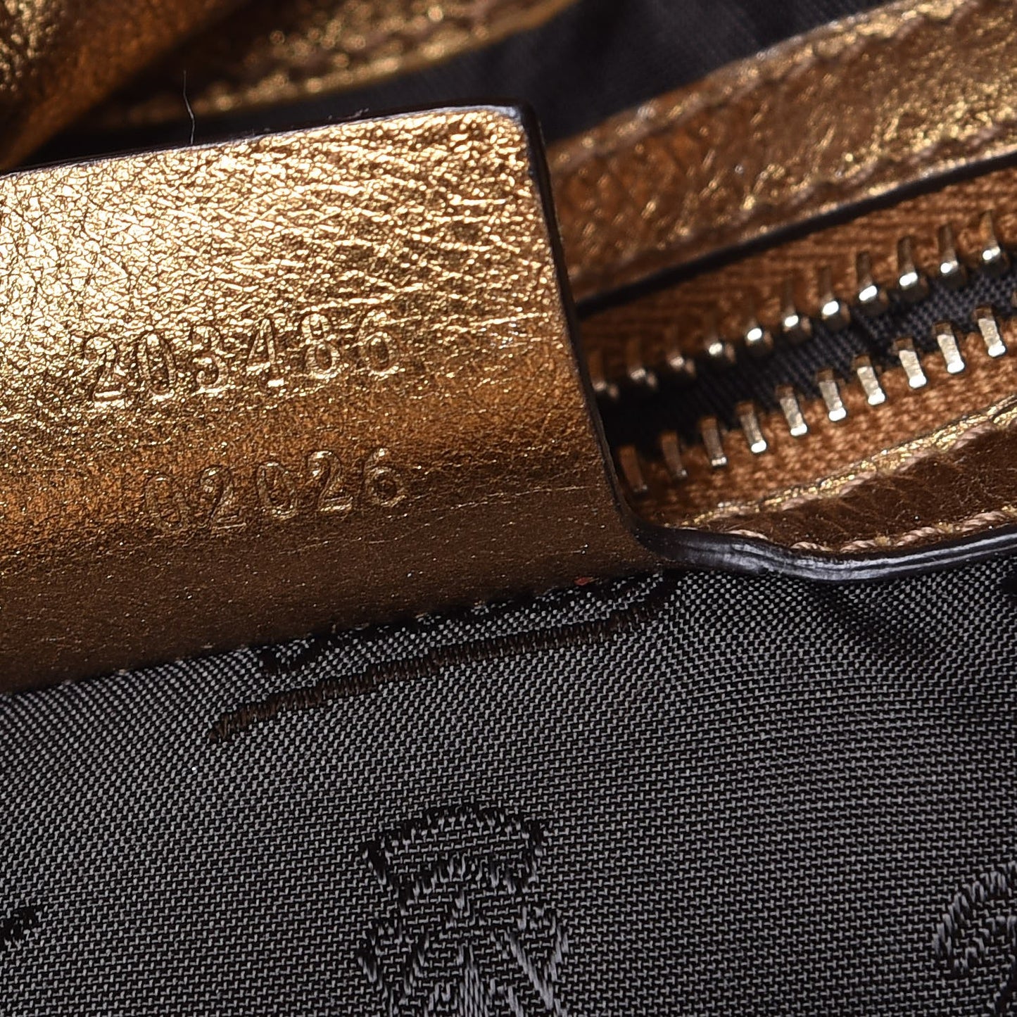 Metallic Patent Small Hysteria Gold
