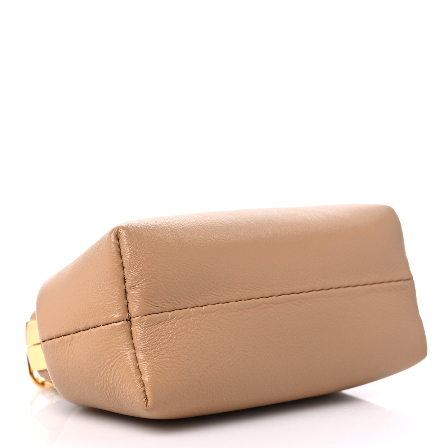 Shiny Nappa Nano Fendi First Bag Charm Sand