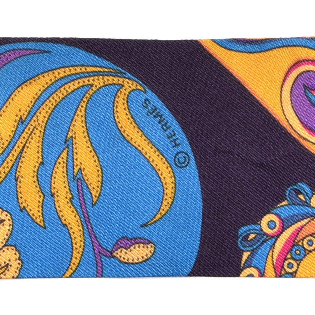 Silk Festival des Amazones Twilly Vert Bleu Soleil