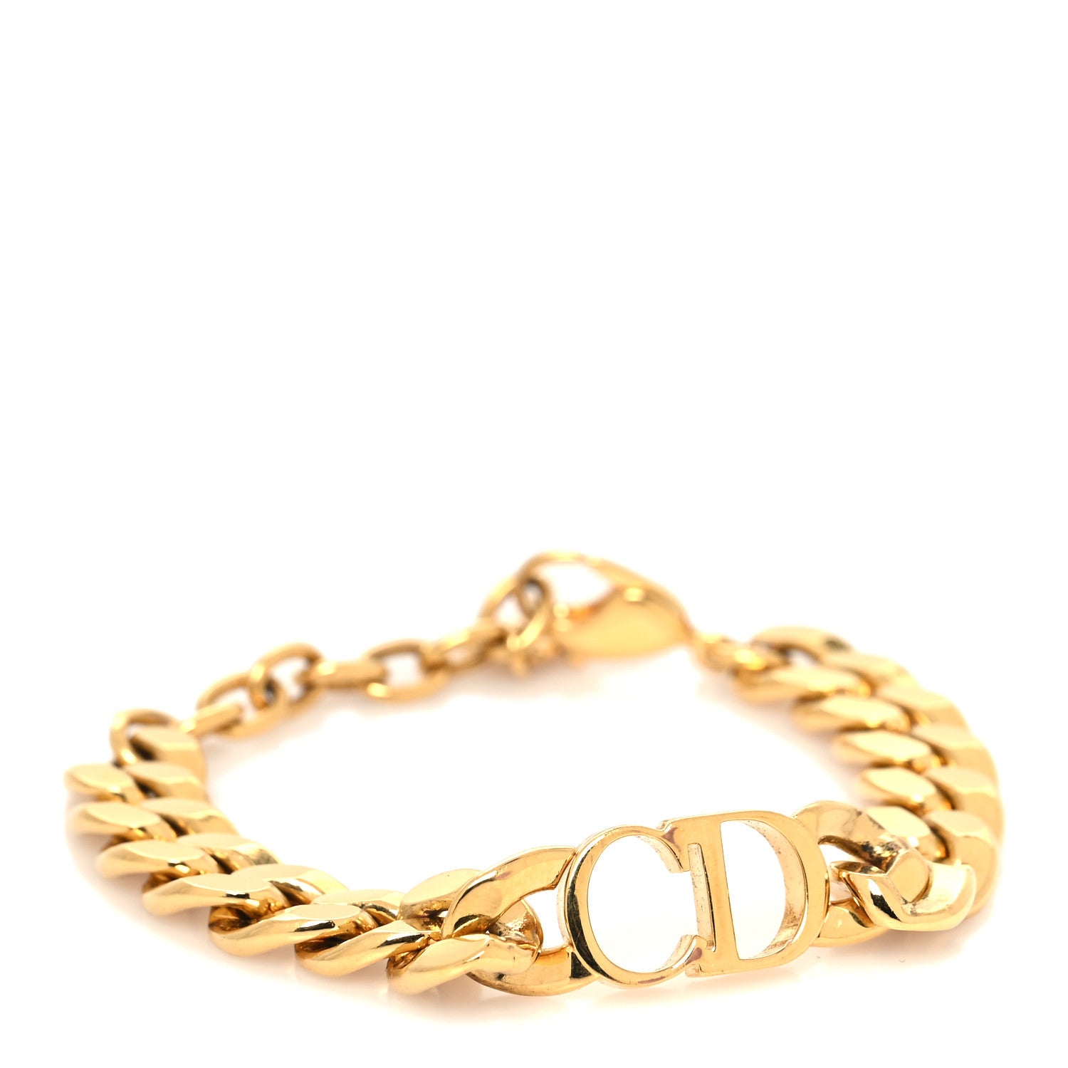 Christian Dior Metal Danseuse Etoile Chain Bracelet Gold 1 of 5