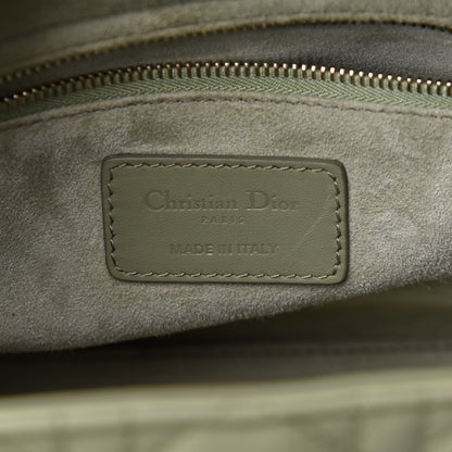 Christian Dior Ultra Matte Calfskin Cannage Medium Lady Dior Green 8 of 11