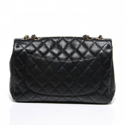 Chanel Caviar Jumbo Single Flap Black 6 of 8