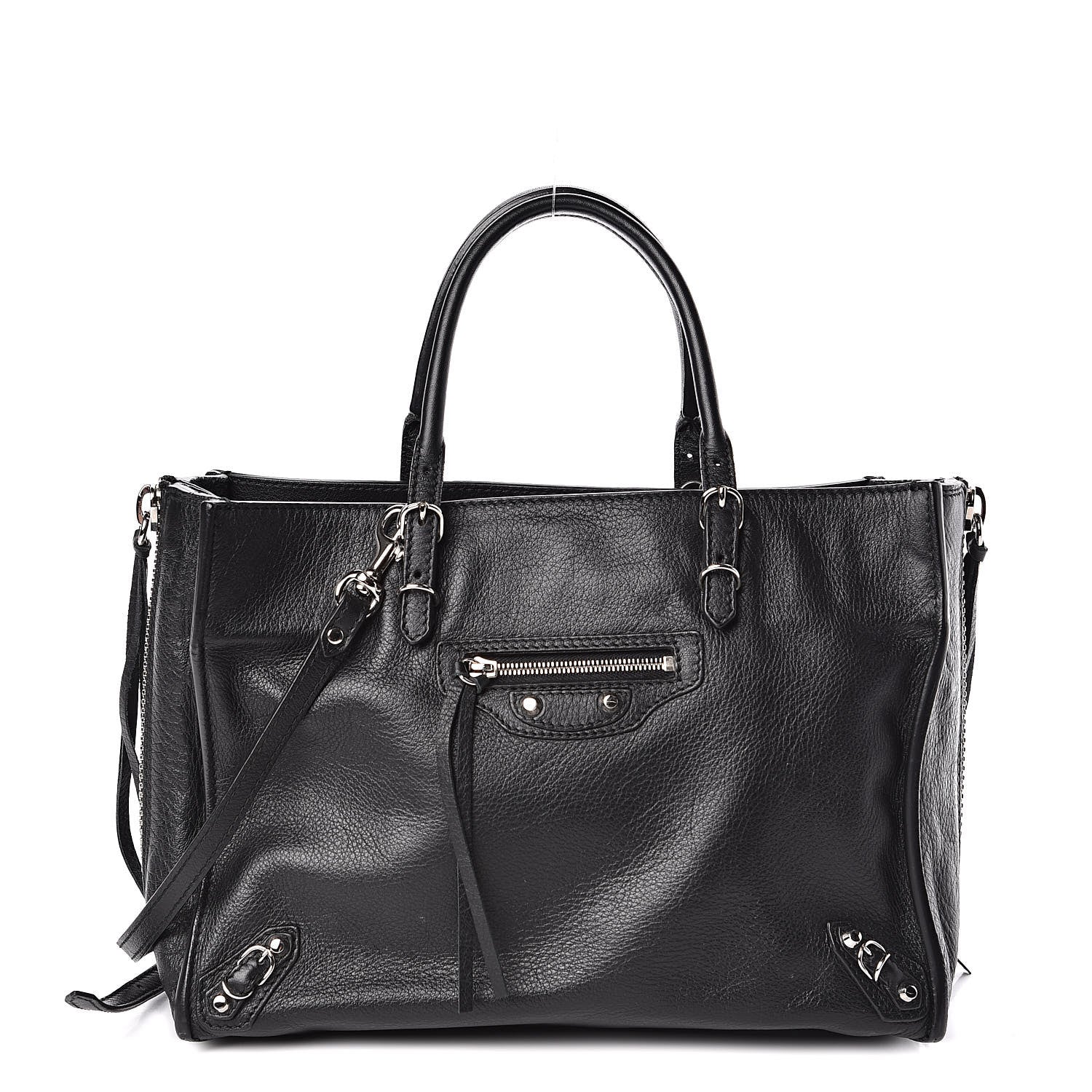 Balenciaga Veau Papier A6 Zip Around Tote Black 1 of 10