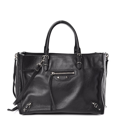 Balenciaga Veau Papier A6 Zip Around Tote Black 1 of 10