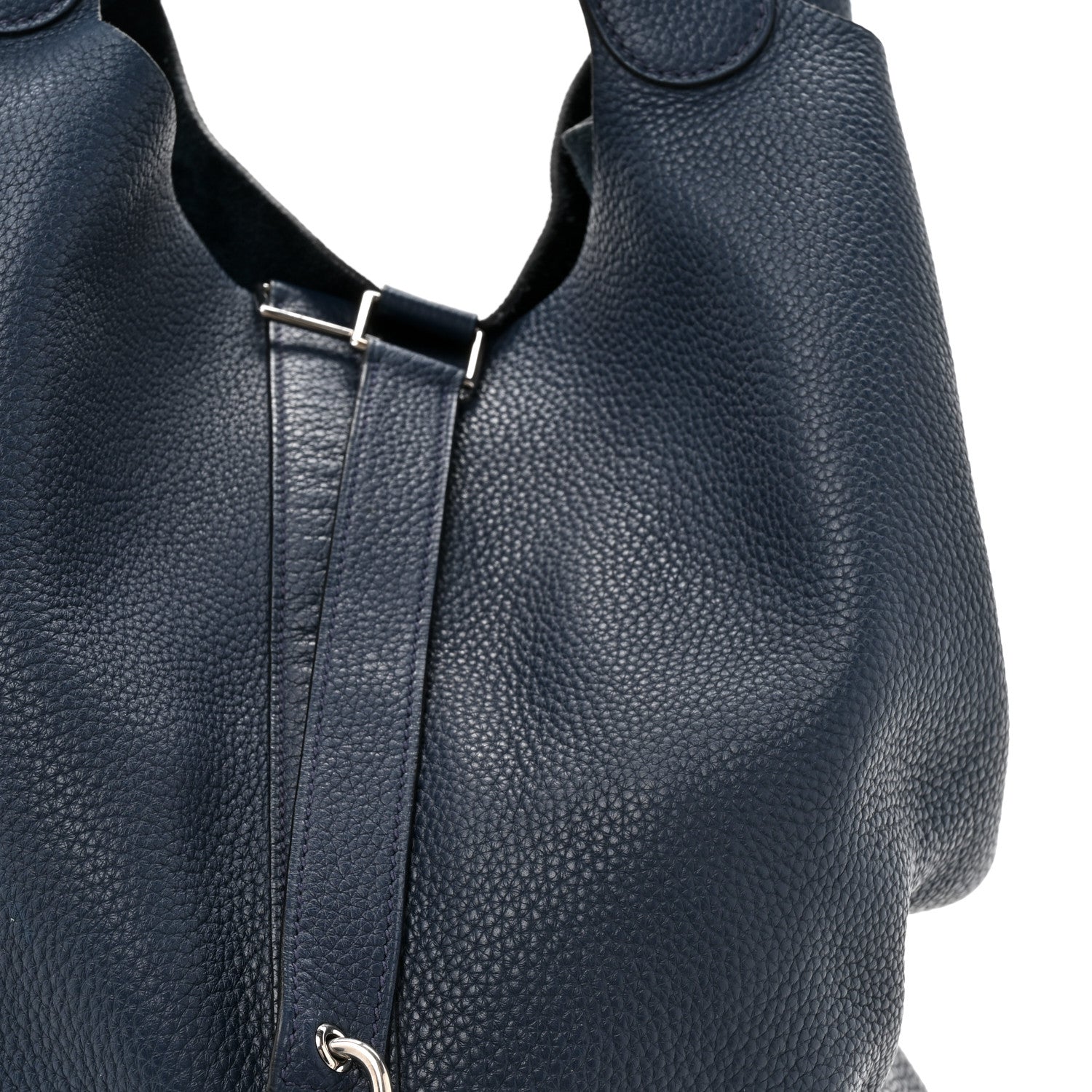 Hermes Taurillon Clemence Picotin Lock TGM Bleu Abysse 8 of 12
