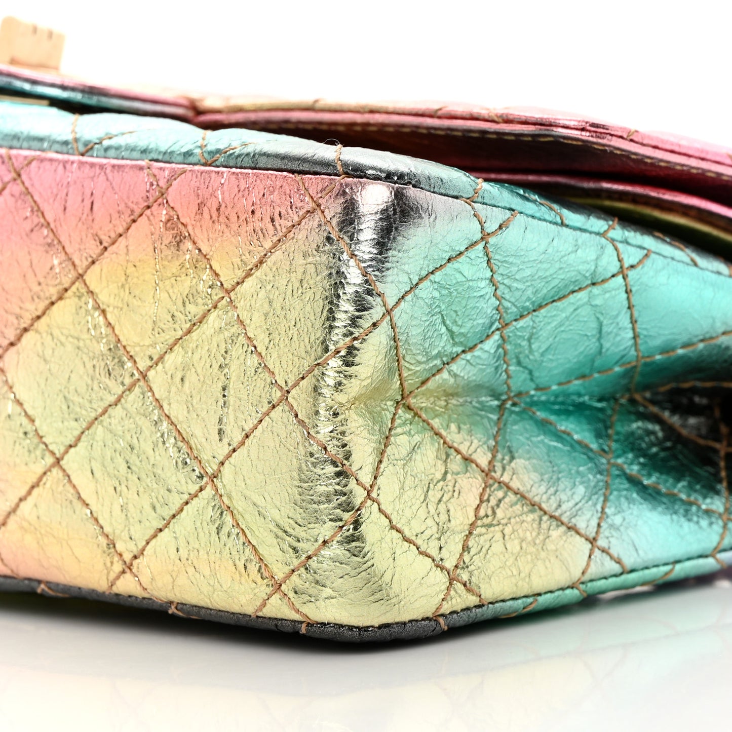 Metallic Goatskin Quilted 2.55 Reissue 225 Flap Multicolor