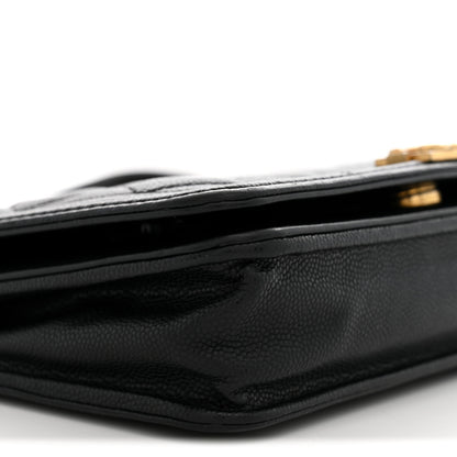 Chanel Caviar Quilted Boy Wallet On Chain WOC Black 9 of 11