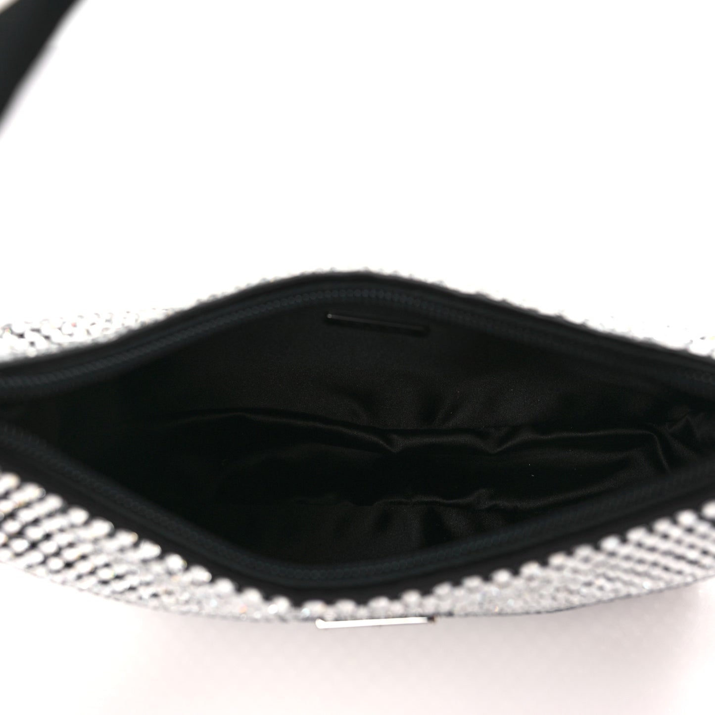 Satin Crystal Mini Re-Edition 2000 Bag Cristal