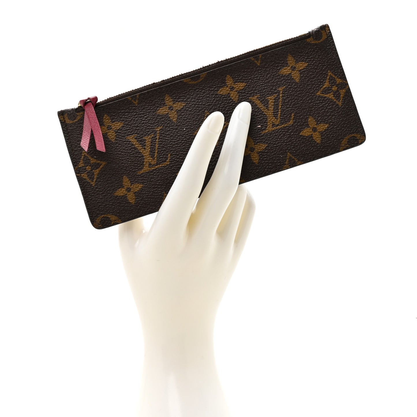 Monogram Josephine Wallet Zippered Insert Fuchsia