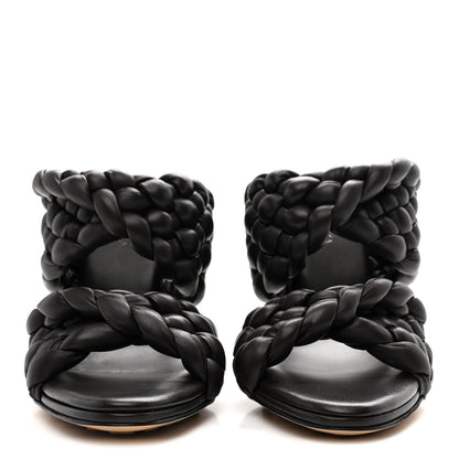 Bottega Veneta Nappa Twisted Padded Intrecciato Curve Slide Sandals 36.5 Fondant 3 of 9