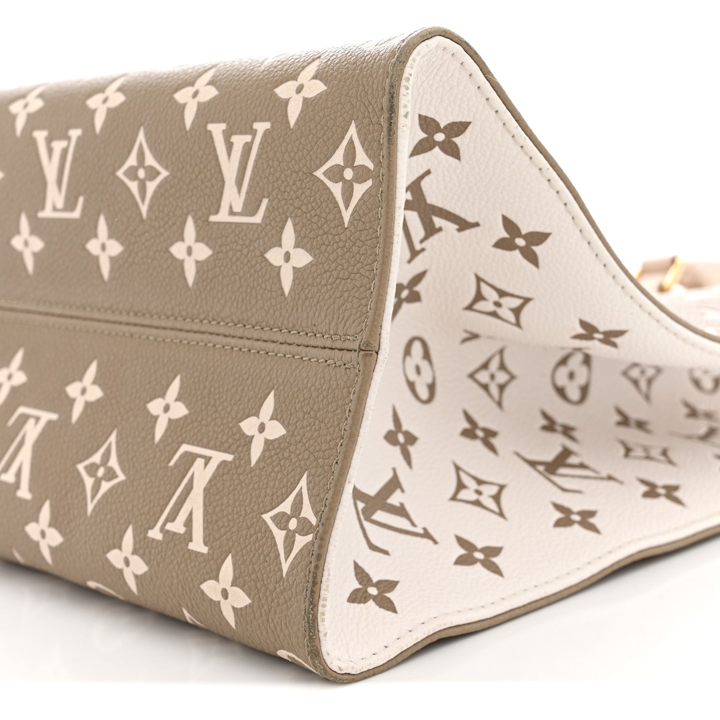 Empreinte Monogram Spring In The City Onthego MM Kaki Beige Cream