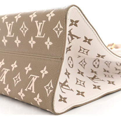 Louis Vuitton Empreinte Monogram Spring In The City Onthego MM Kaki Beige Cream 9 of 12
