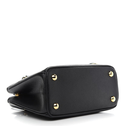 Prada Saffiano Lux Micro Galleria Shoulder Bag Black 4 of 9