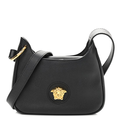 Versace Calfskin La Medusa Small Hobo Crossbody Black 1 of 9