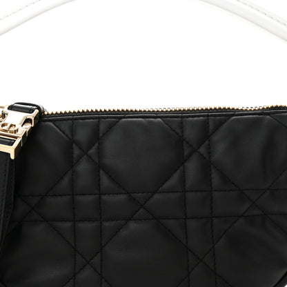 Christian Dior Lambskin Cannage Small Dior Vibe Hobo Bag Black 8 of 11