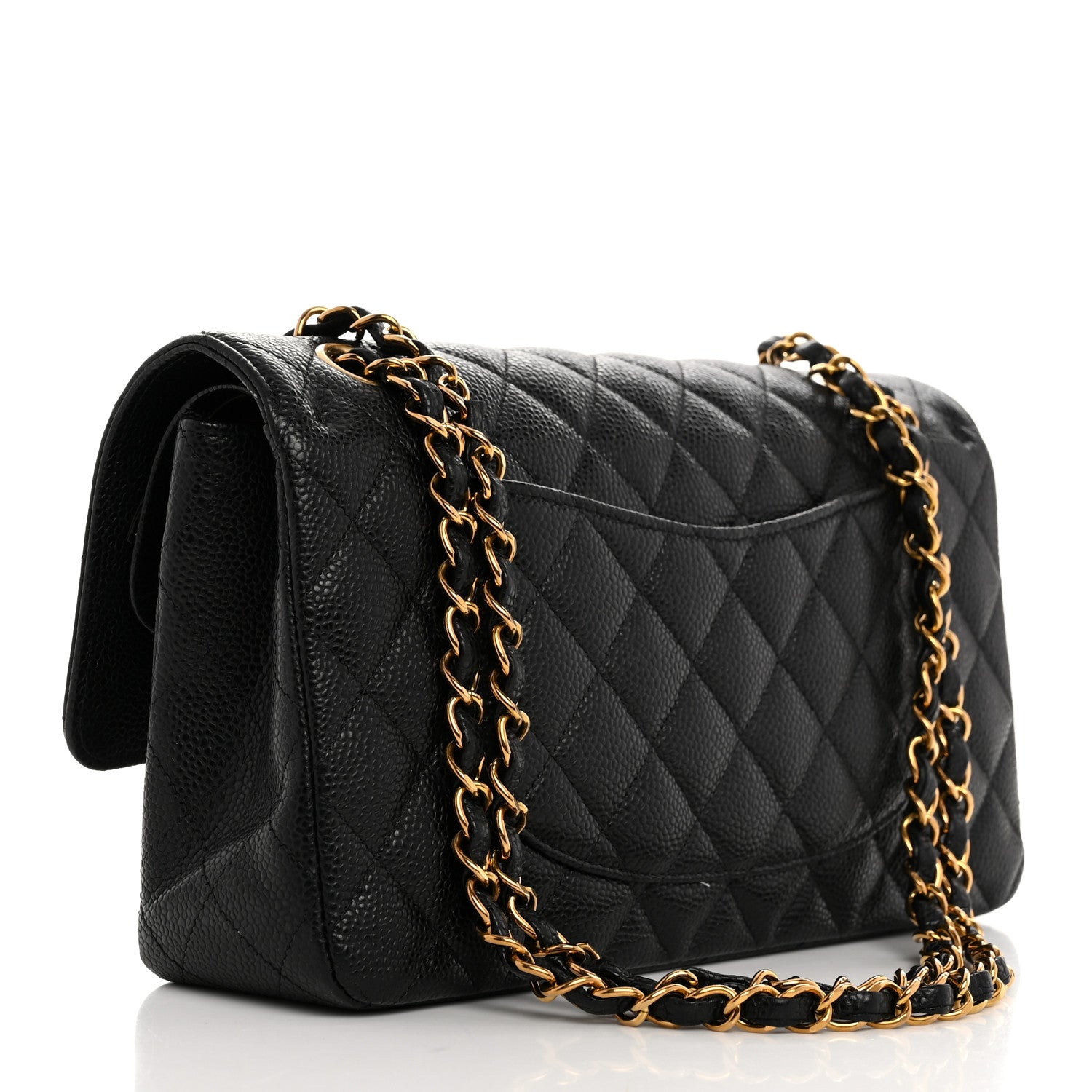 Chanel Caviar Quilted Medium Double Flap Black 2 of 10