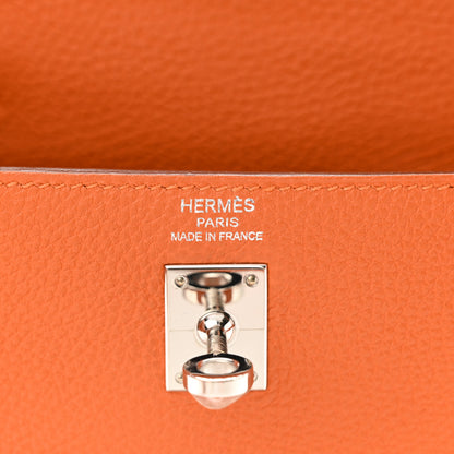 Hermes Togo Kelly Retourne 25 Orange Poppy 6 of 10