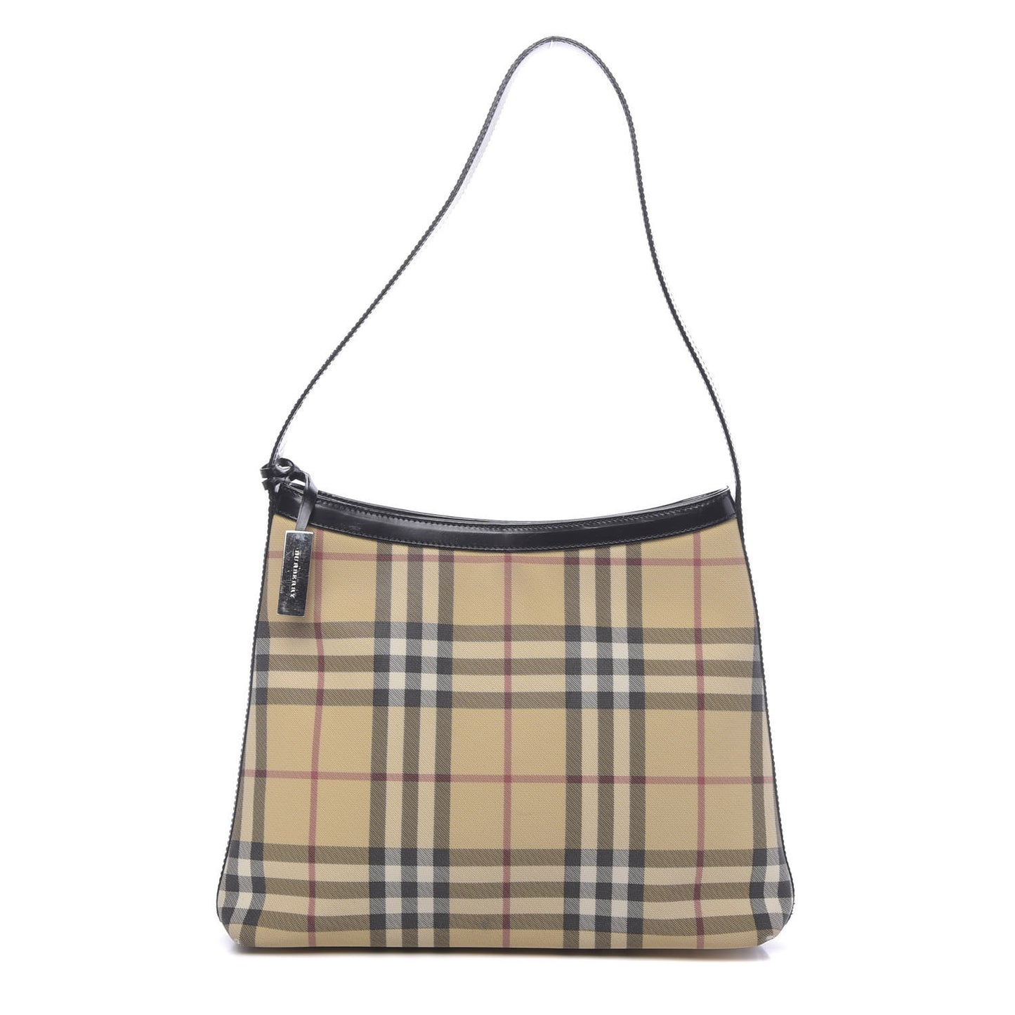 House Check Shoulder Bag Black