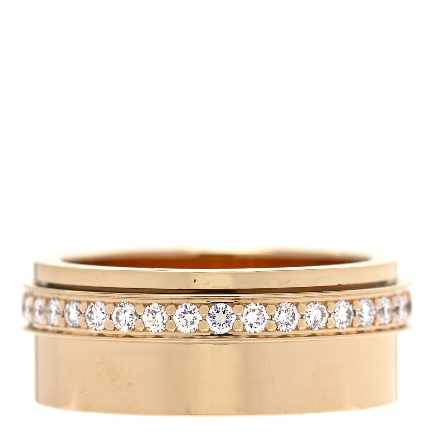Piaget 18K Yellow Gold Diamond Possession One Row Ring 54 7 2 of 5