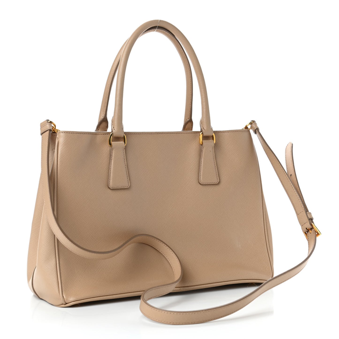 Saffiano Large Galleria Double Zip Tote Argilla