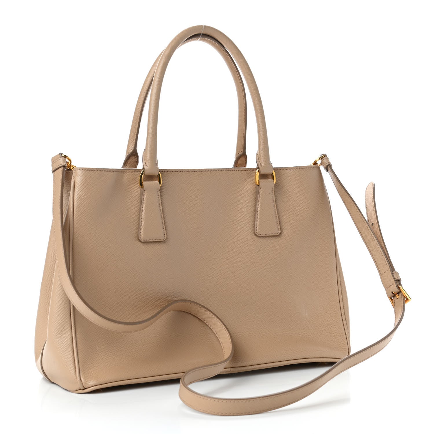 Prada Saffiano Large Galleria Double Zip Tote Argilla 2 of 7