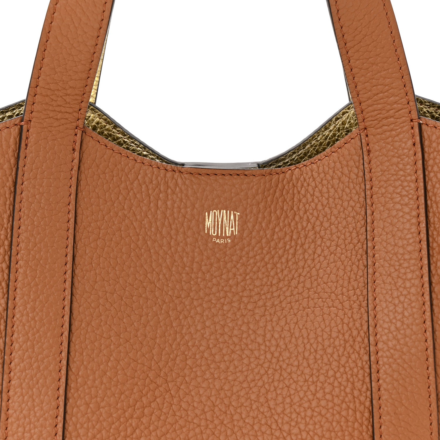 Moynat Taurillon Gex Duo BB Tote Bag Canelle Gold 7 of 9
