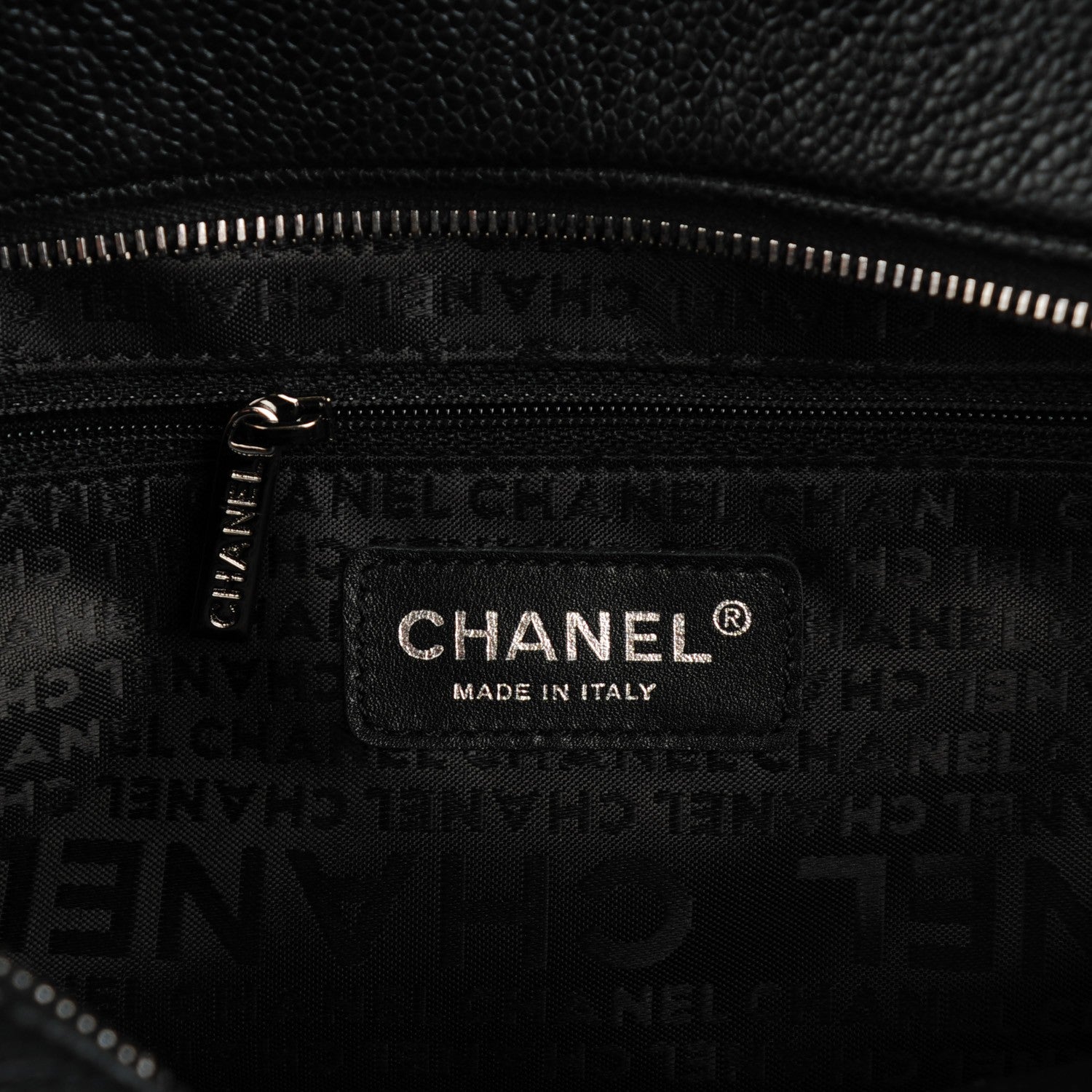 Chanel Caviar Square Stitched Tote Black 6 of 7