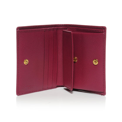 Prada Saffiano Metal Bi-Fold Wallet Ametista 6 of 9
