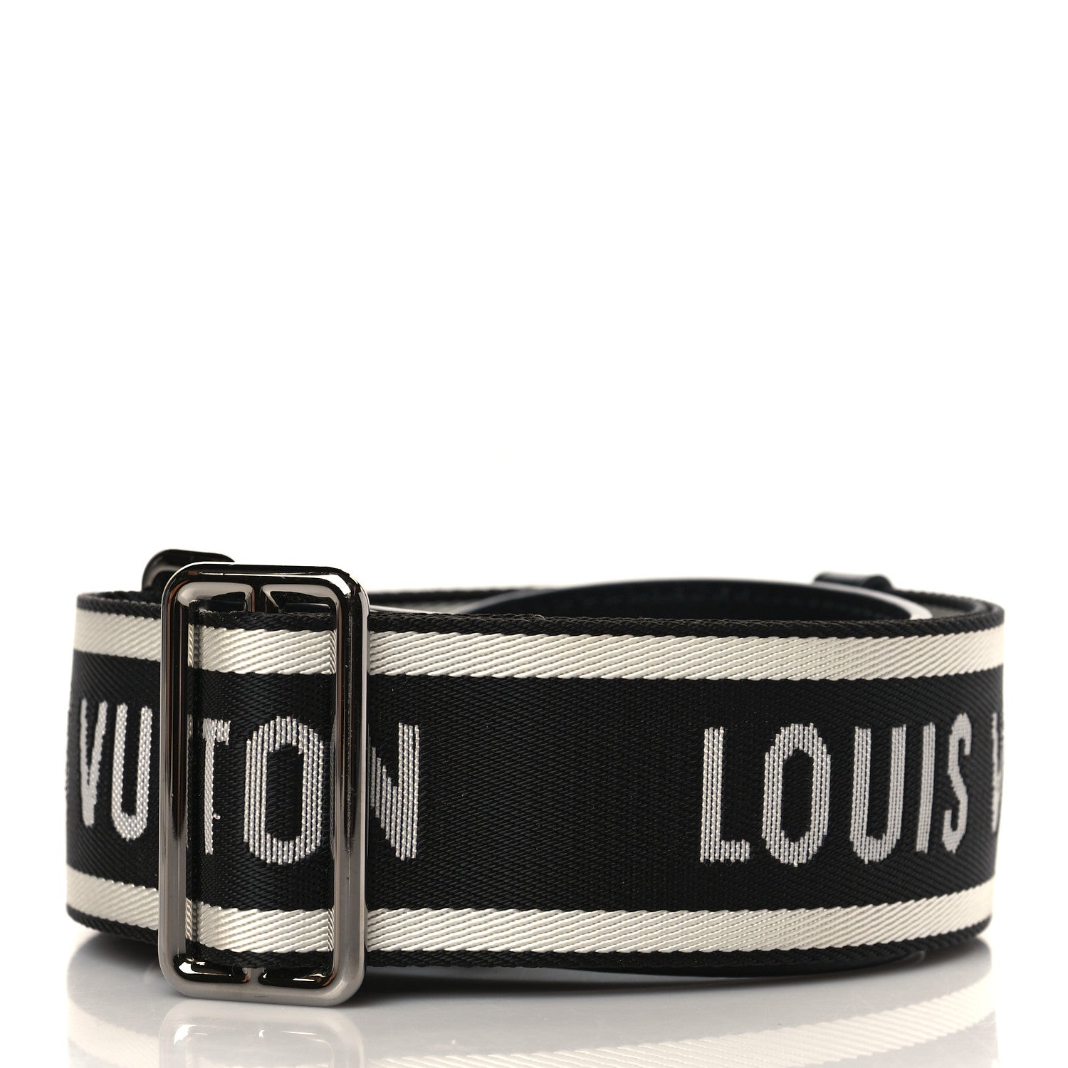 Louis Vuitton Nylon Jacquard Sporty Bandouliere Shoulder Strap Black 2 of 5