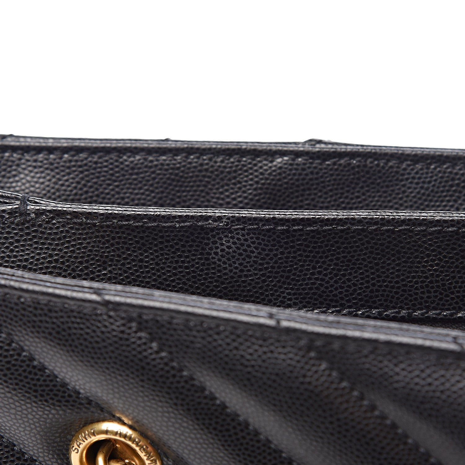 Saint Laurent Grain De Poudre Matelasse Chevron Small Tribeca Shopping Bag Black 12 of 12