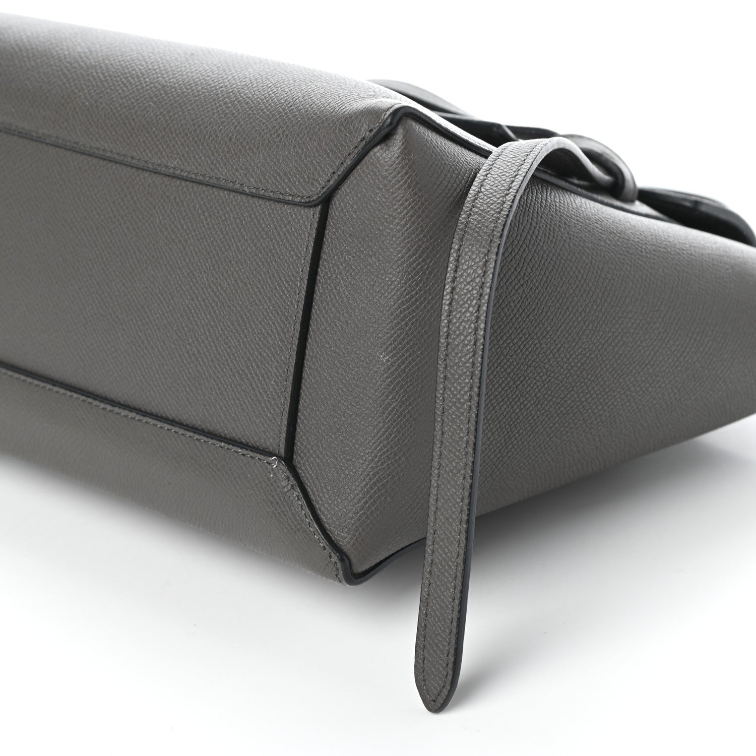 Celine Grained Calfskin Micro Belt Bag Grey 9 of 9