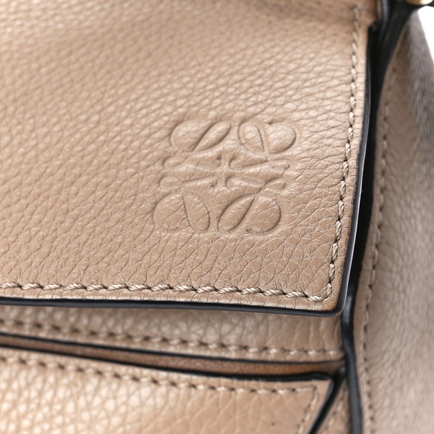 Loewe Grained Calfskin Small Puzzle Bag Sand Mink 7 of 10