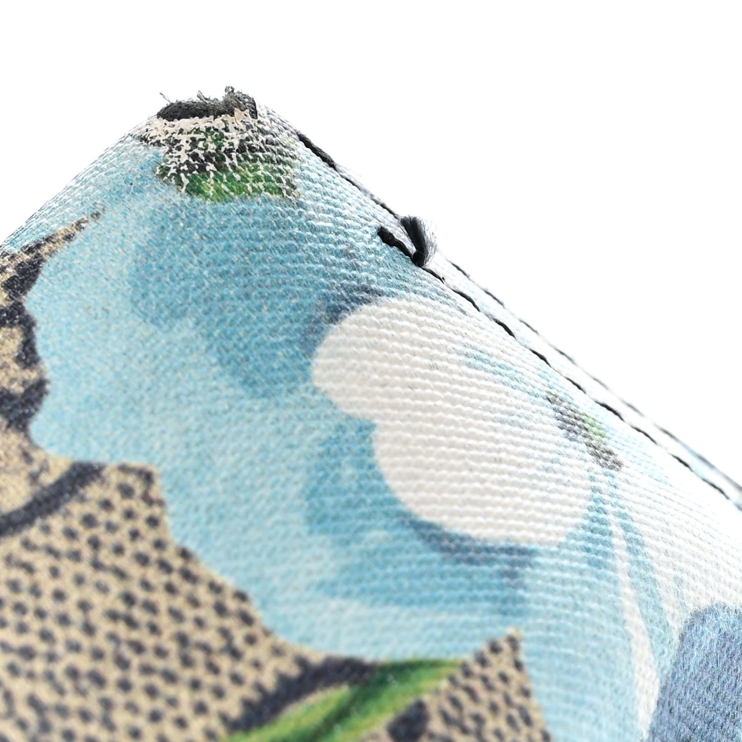 GG Supreme Monogram Blooms Medium Reversible Tote Beige Blue Navy