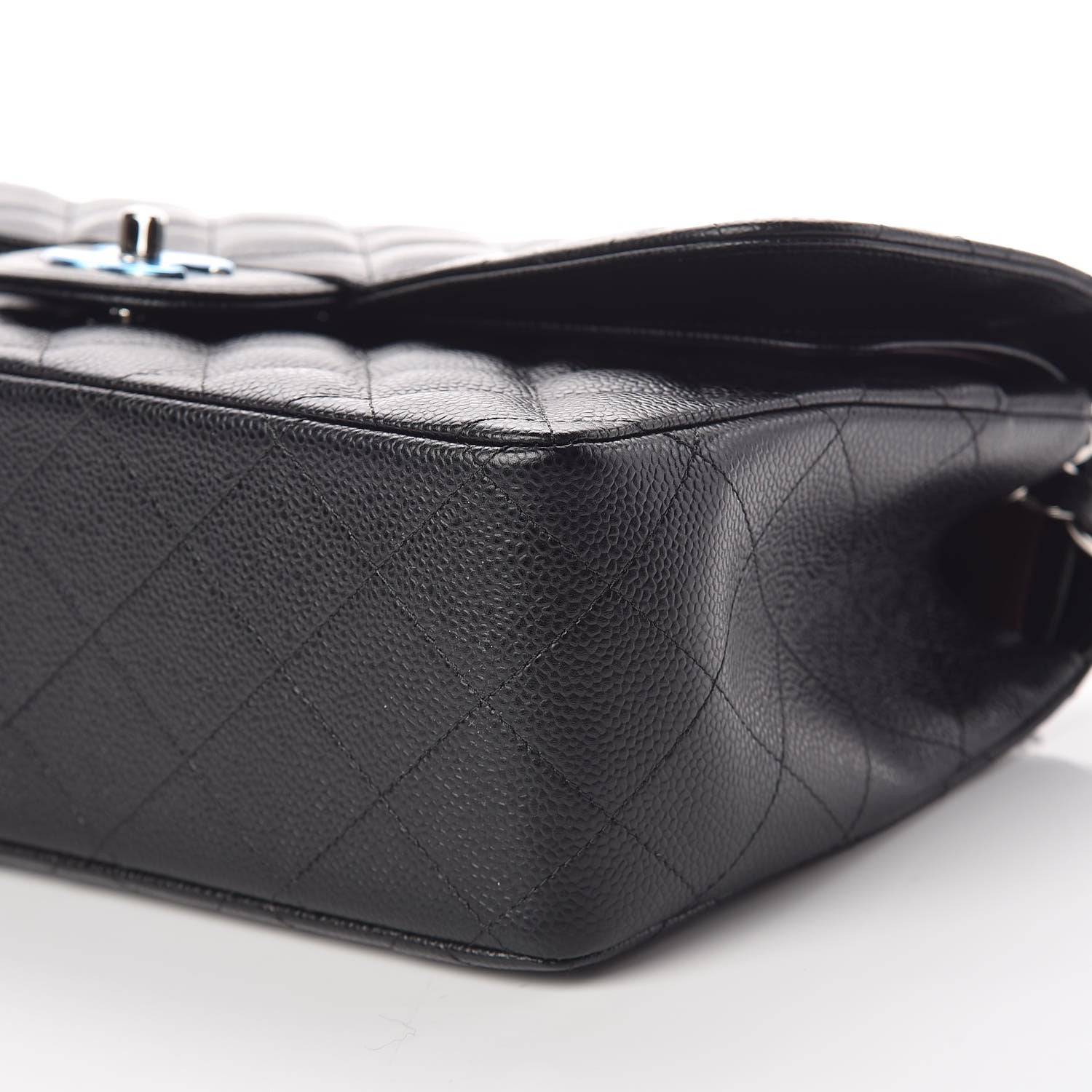 Chanel Caviar Quilted Jumbo Double Flap Black 9 of 11