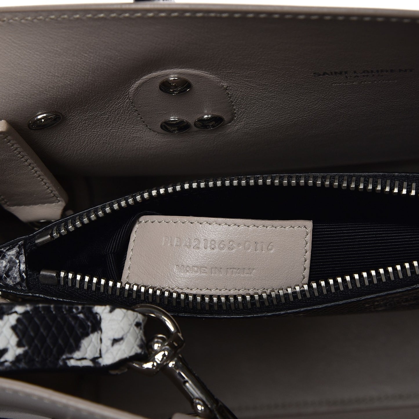 Calfskin Embossed Python Baby Sac De Jour Powder Pink