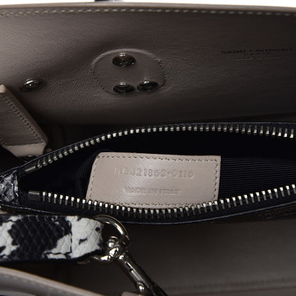 Saint Laurent Calfskin Embossed Python Baby Sac De Jour Powder Pink 9 of 9