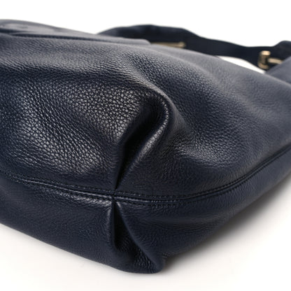 Gucci Pebbled Calfskin Large Soho Hobo Dark Blue 9 of 9