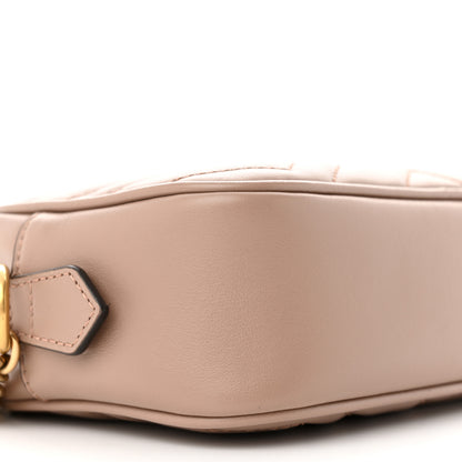 Gucci Calfskin Matelasse Mini GG Marmont Chain Shoulder Bag Porcelain Rose 9 of 10